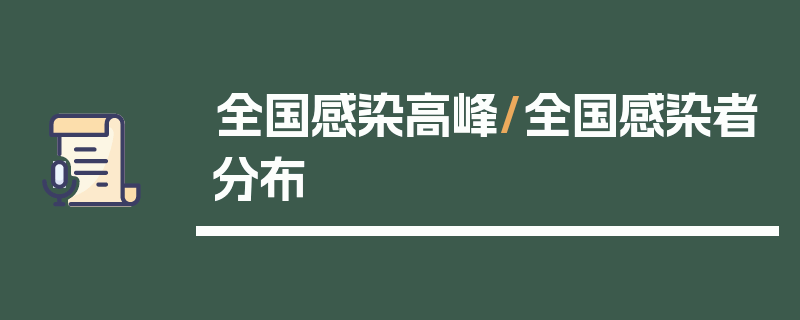 全国感染高峰/全国感染者分布