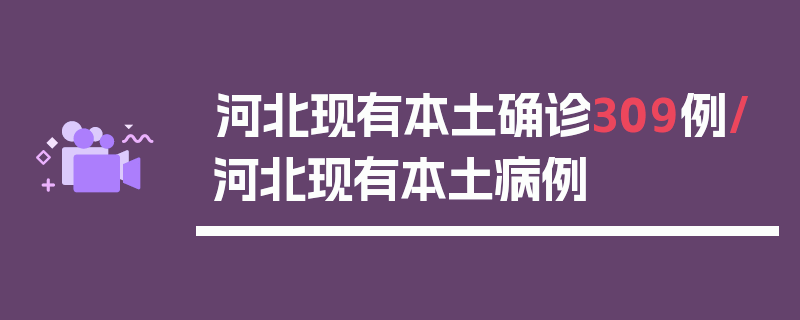 河北现有本土确诊309例/河北现有本土病例
