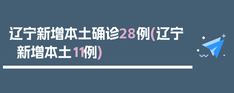 辽宁新增本土确诊28例(辽宁新增本土11例)