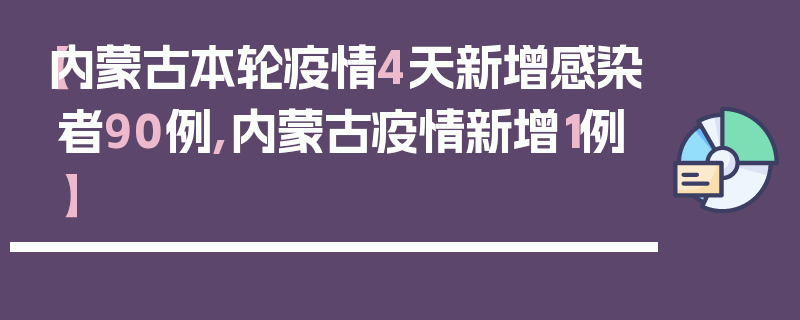 【内蒙古本轮疫情4天新增感染者90例,内蒙古疫情新增1例】
